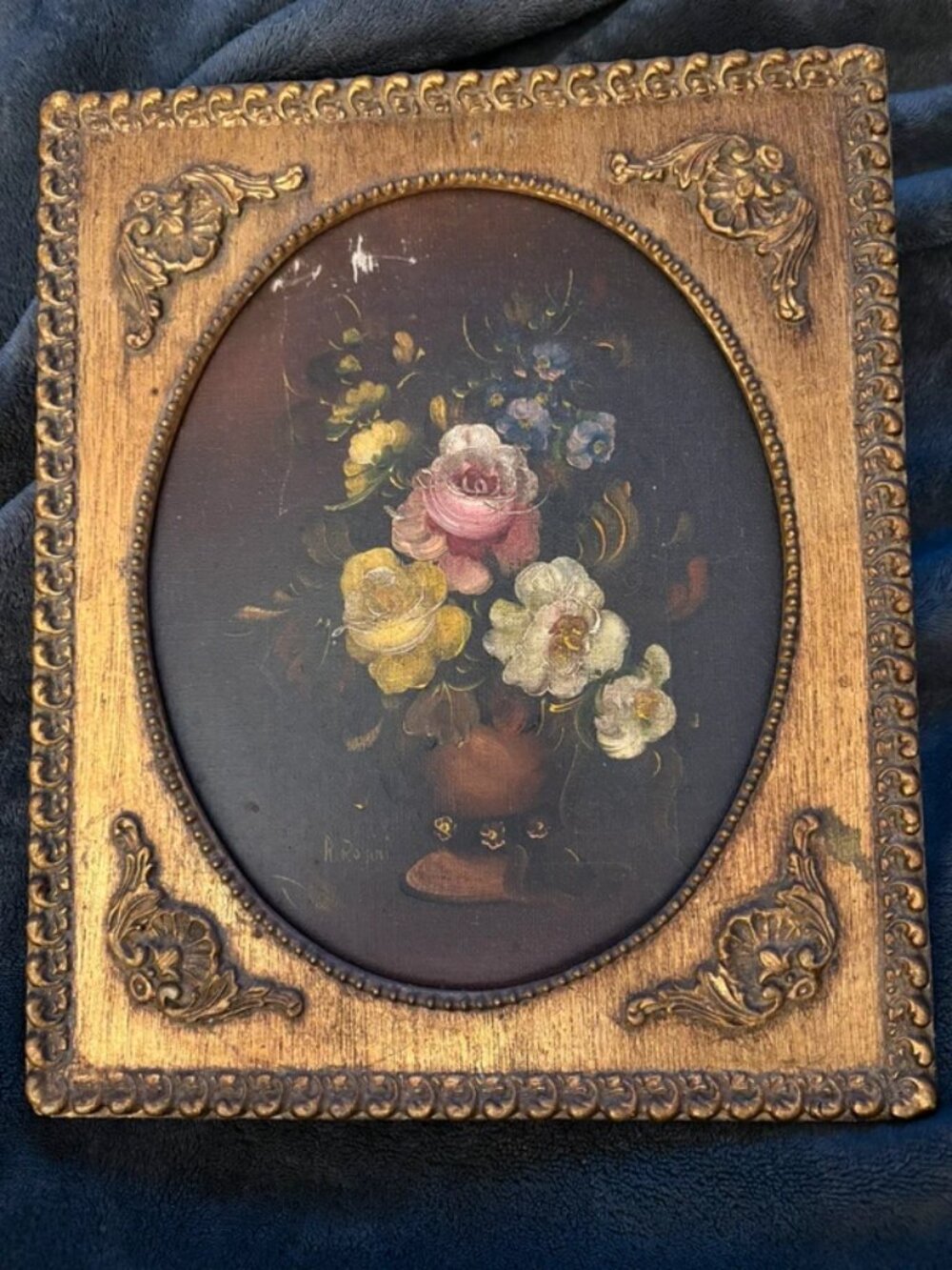 R. Rosini oil painting